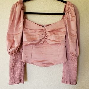 H&M Medium Pink Blouse NWT